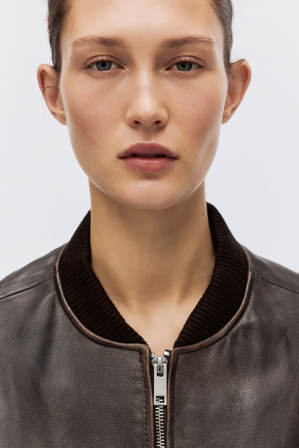 Cazadora bomber de piel - H&m фото 3