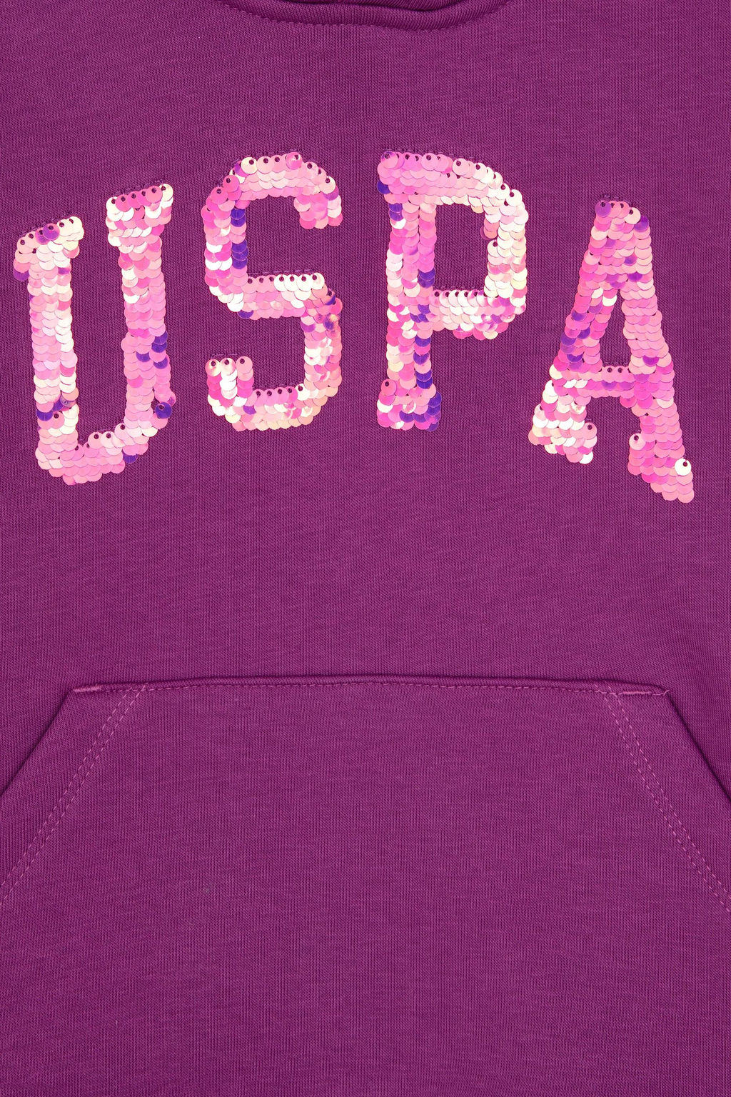 K_z _ocuk Menek_e Payet __lemeli _ardonlu Kap__onlu Basic Sweatshirt Sepette S_rpriz _ndirim - U.s. polo assn фото 3