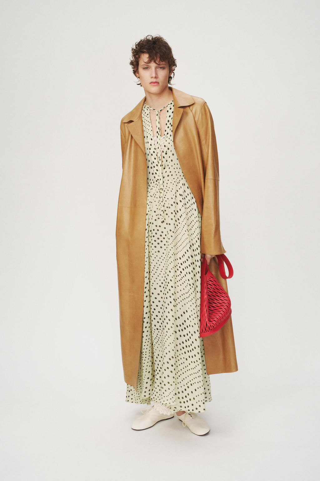 VESTIDO LUNARES - THE ITEM ZARA WOMAN / Vainilla  фото 2