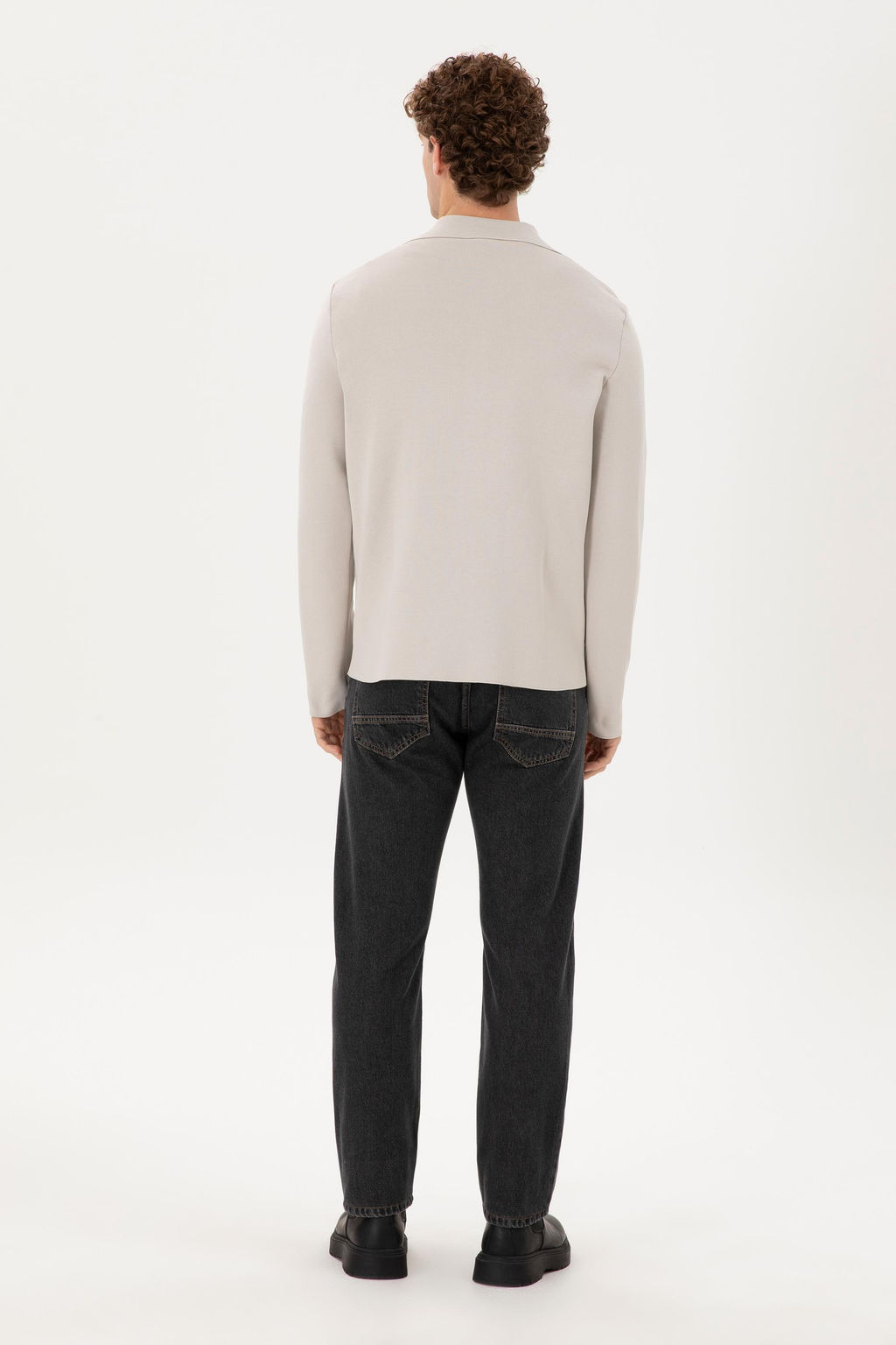 Джинсы мужские Straight Fit черные из хлопка