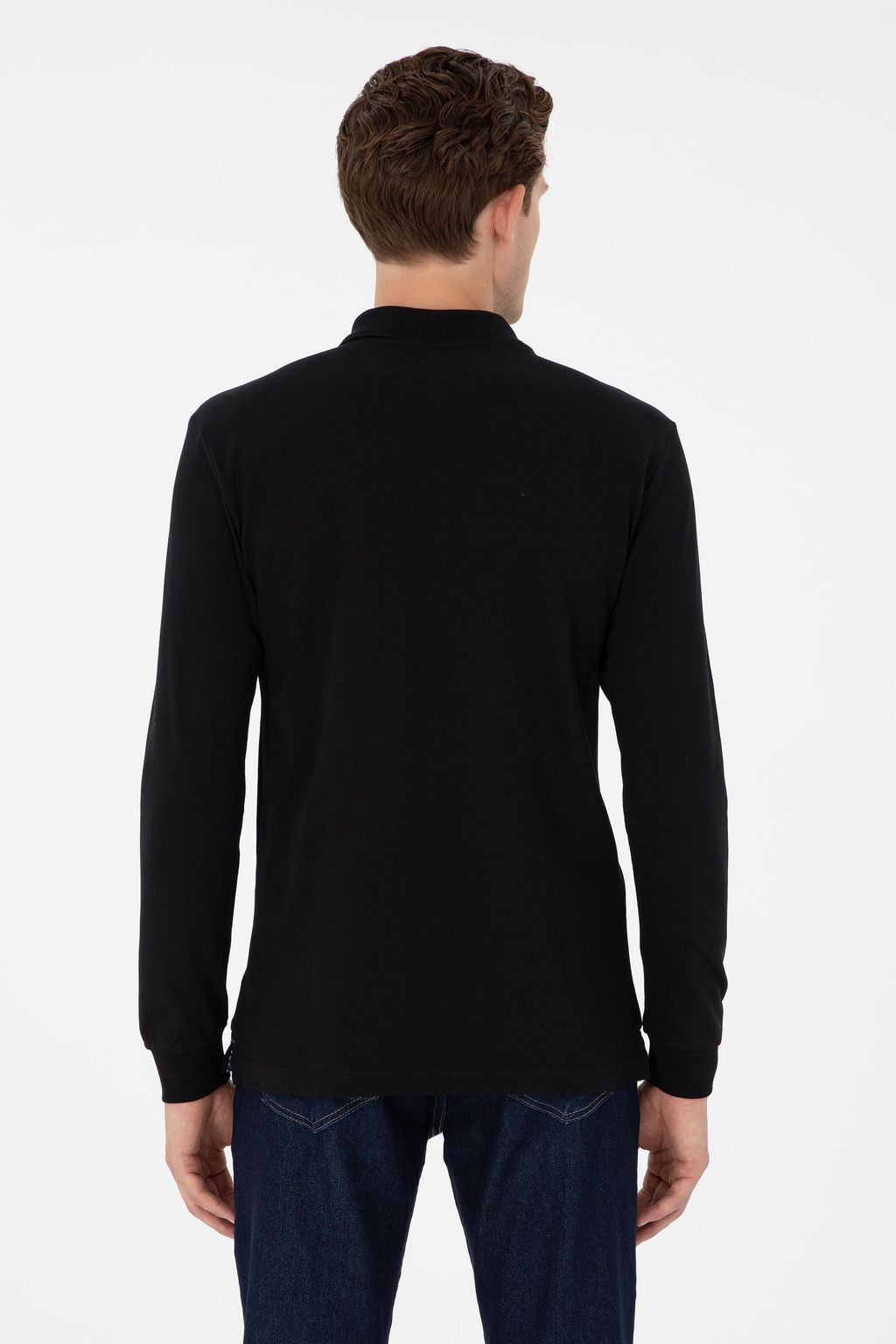 Erkek Siyah Basic Sweatshirt