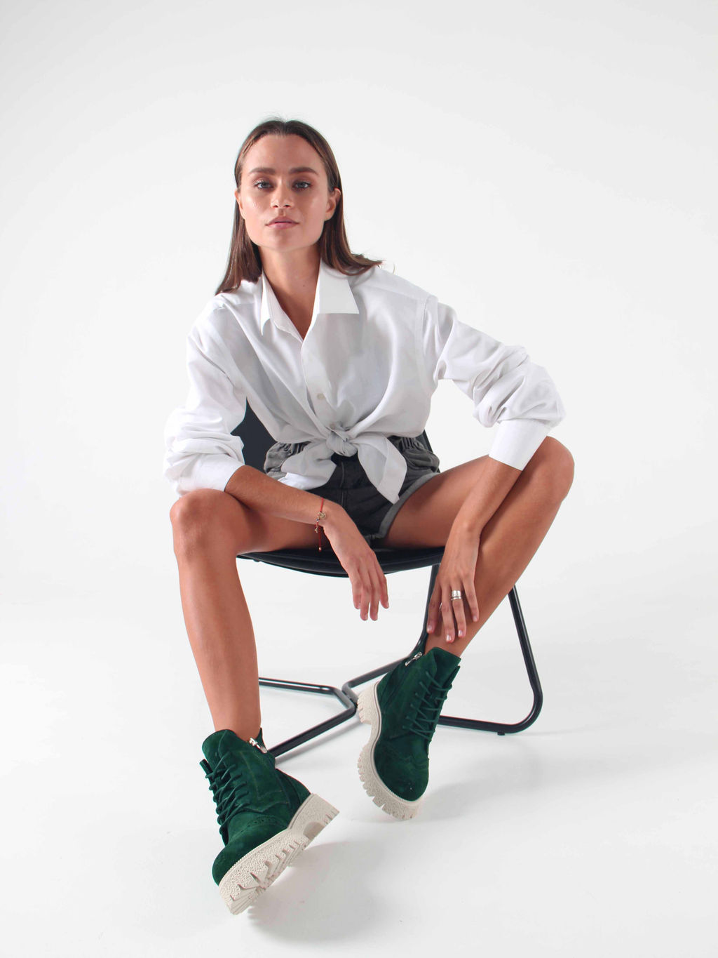 Ботинки EDART 338.1541 be. Зеленый замша/байка - Ed'art фото 2