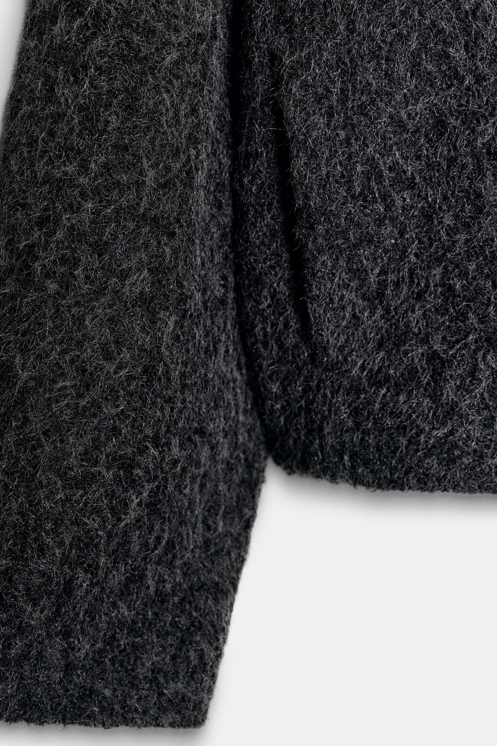 SHORT BOUCL_ COAT WITH SCARF - Zara фото 10
