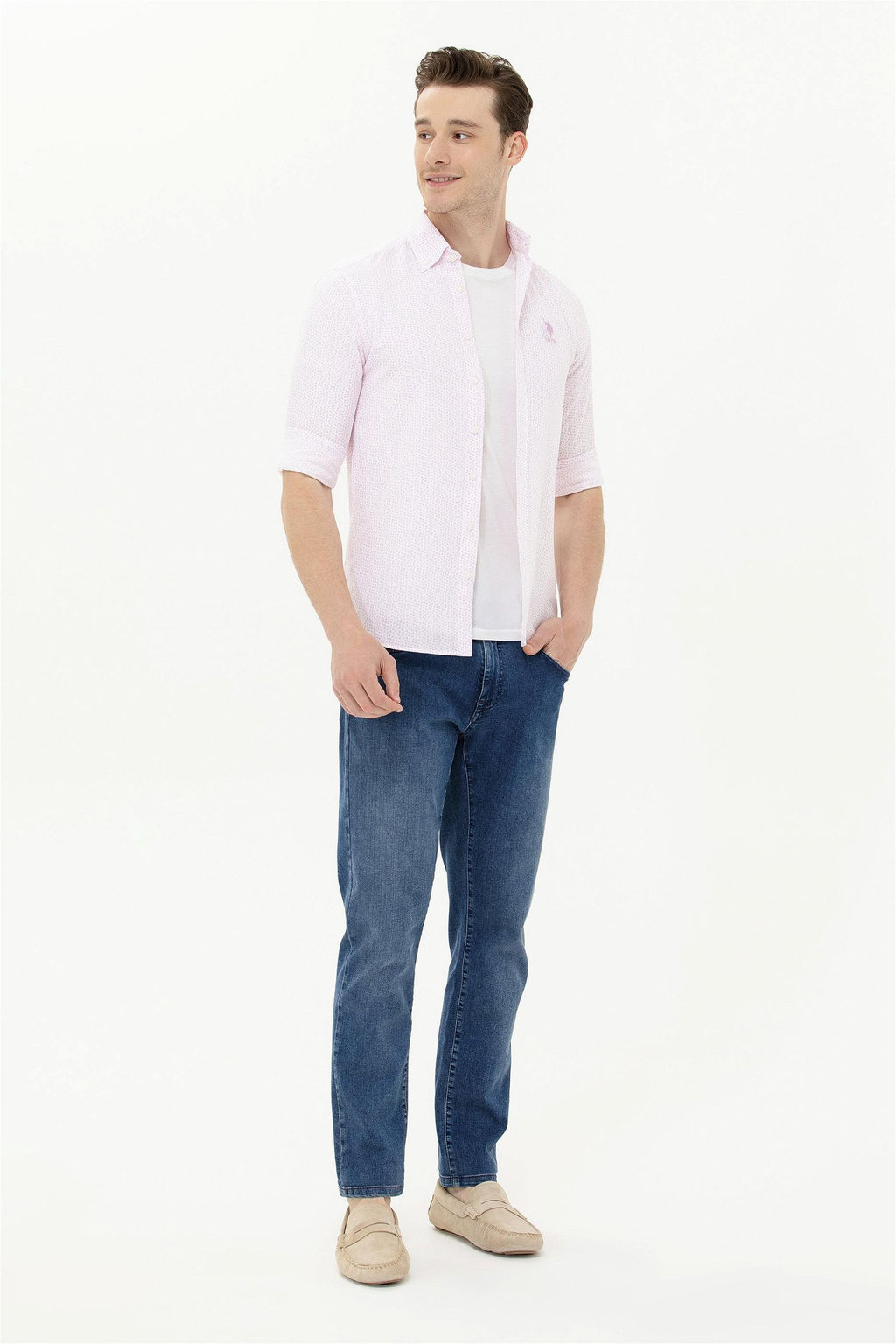 U. S. Polo Assn / Мужская рубашка с длинным рукавом Magnolia - U.s. polo assn фото 6