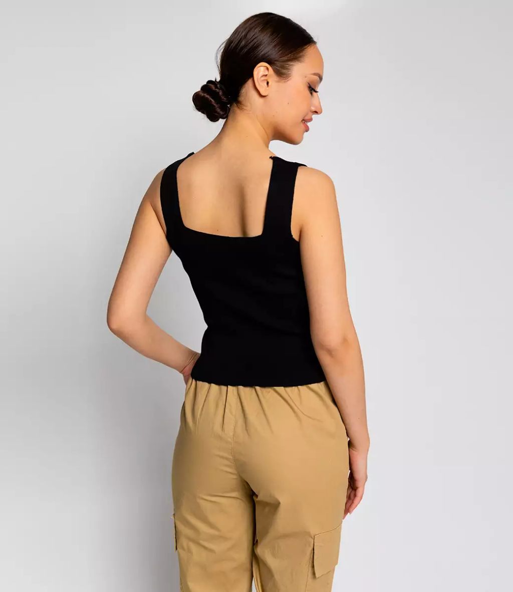 Топ #КТ82112, чёрный - Dommod фото 5