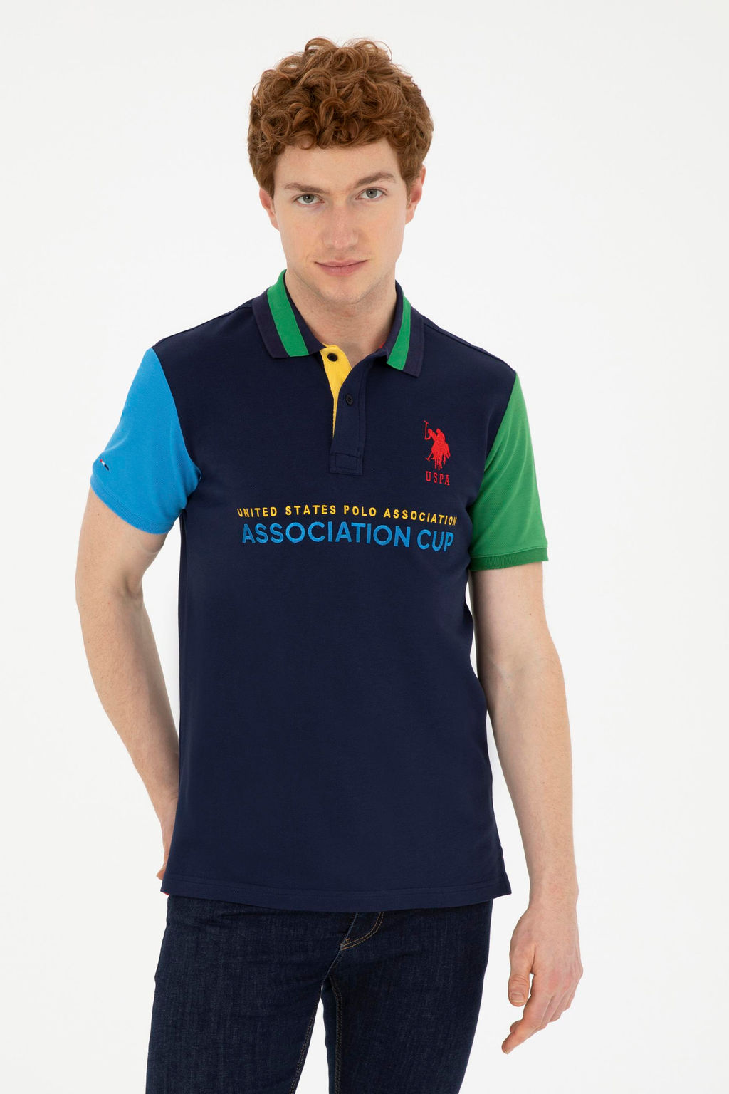 Мужская темно-синяя футболка Неожиданная скидка в корзине - U.s. polo assn фото 8