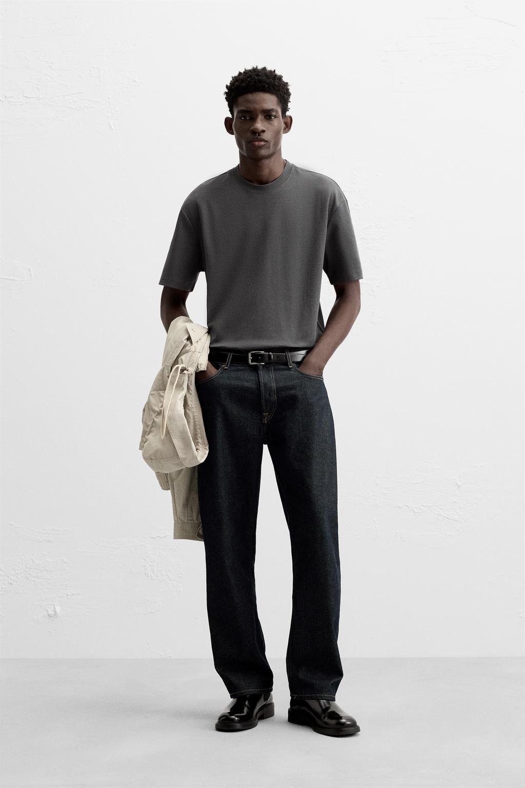 BASIC REGULAR FIT T-SHIRT - Zara фото 17