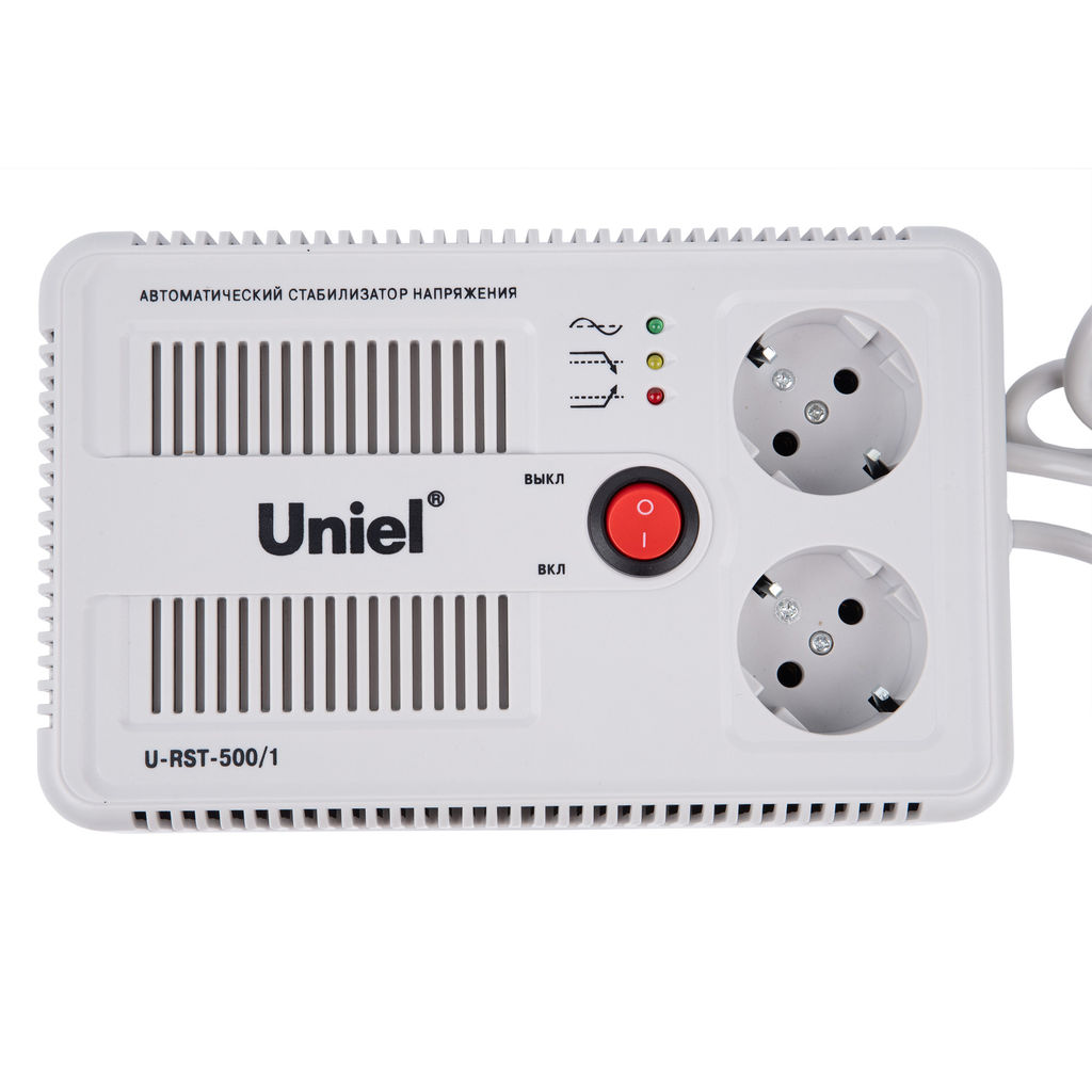 U-RST-500/1 Стабилизатор напряжения серии "Simple Standard". 500ВА. Настольный. TM Uniel.