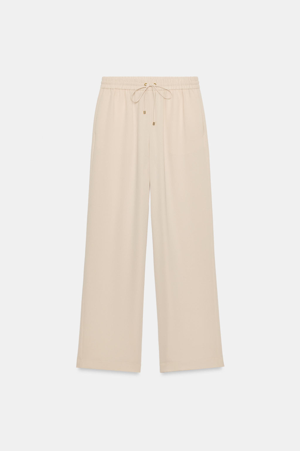 PANTAL?N FLUIDO CINTURA EL?STICA / Beige - Zara фото 6