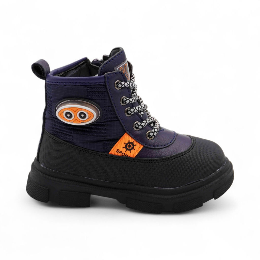 Ботинки демисезонные 5921-2В черно синие - Sport фото 2