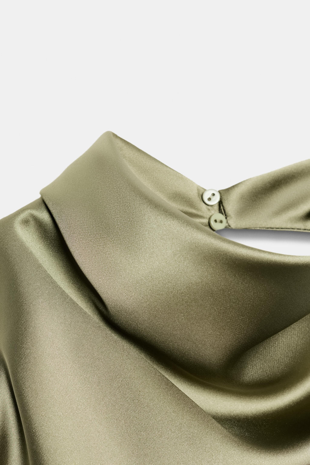 TOP HALTER SATINADO / Khaki claro - Zara фото 6
