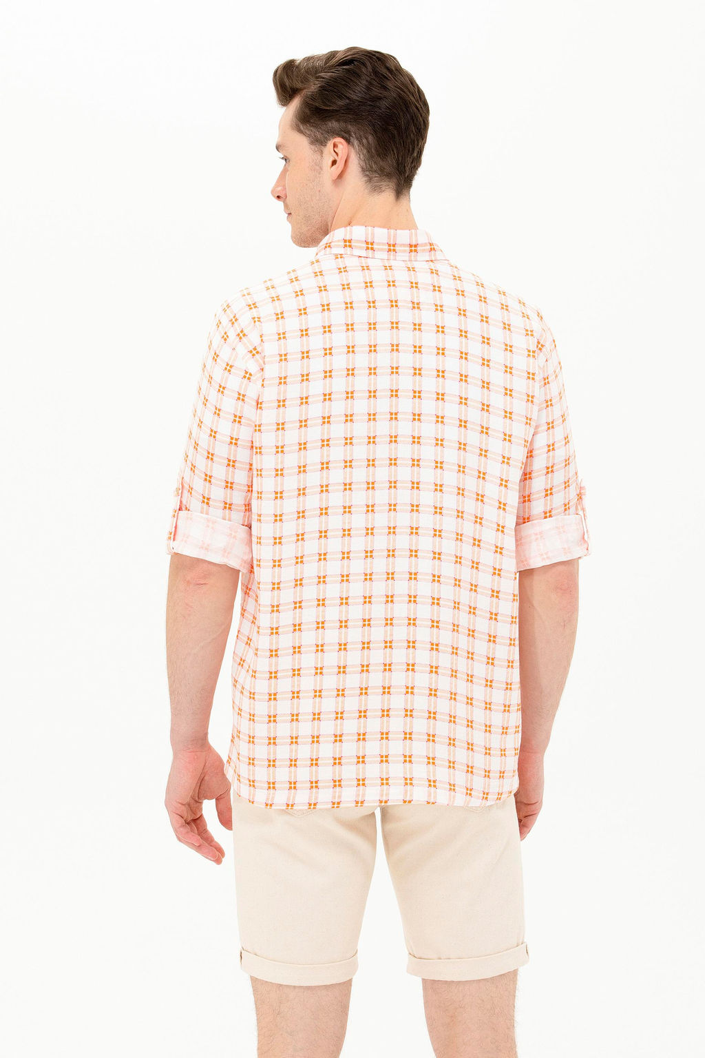 U. S. Polo Assn Мужская клетчатая рубашка в клетку - U.s. polo assn фото 6