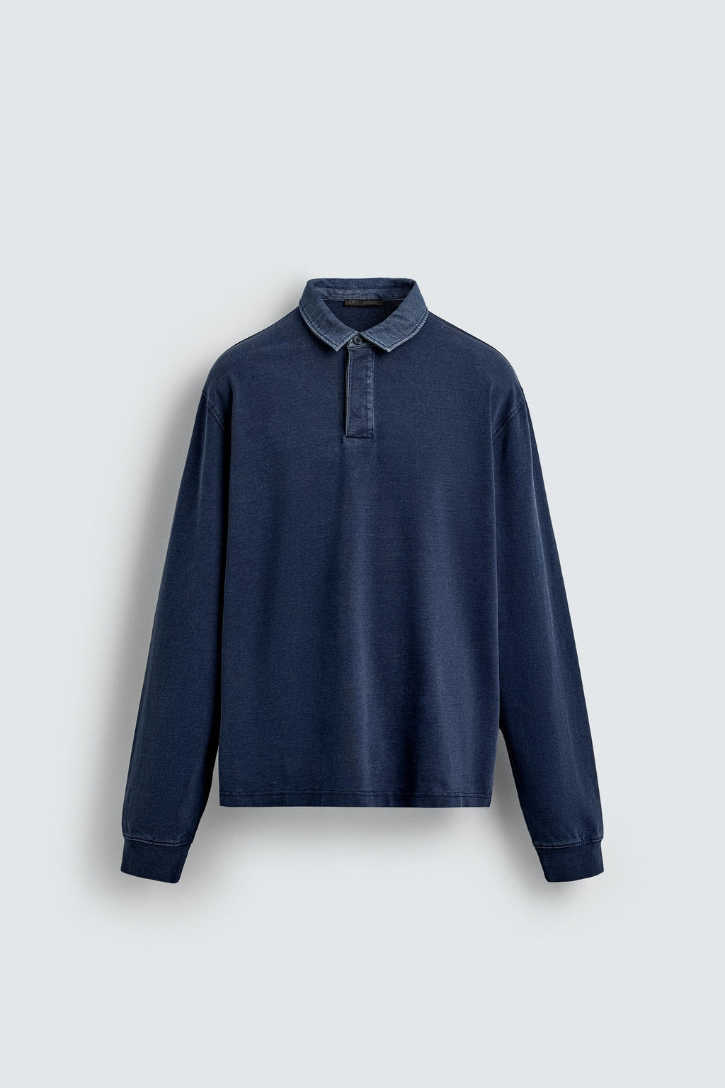 CONTRAST COLLAR POLO SWEATSHIRT - Zara фото 7