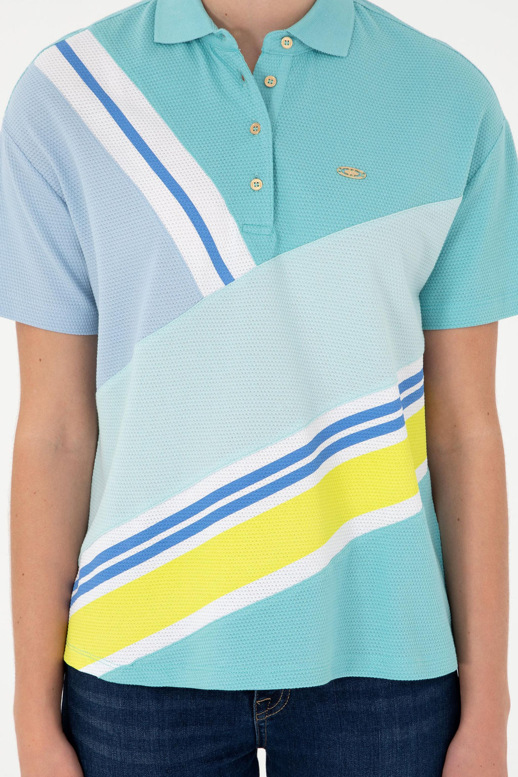 Женская мятная футболка Неожиданная скидка в корзине - U.s. polo assn фото 6