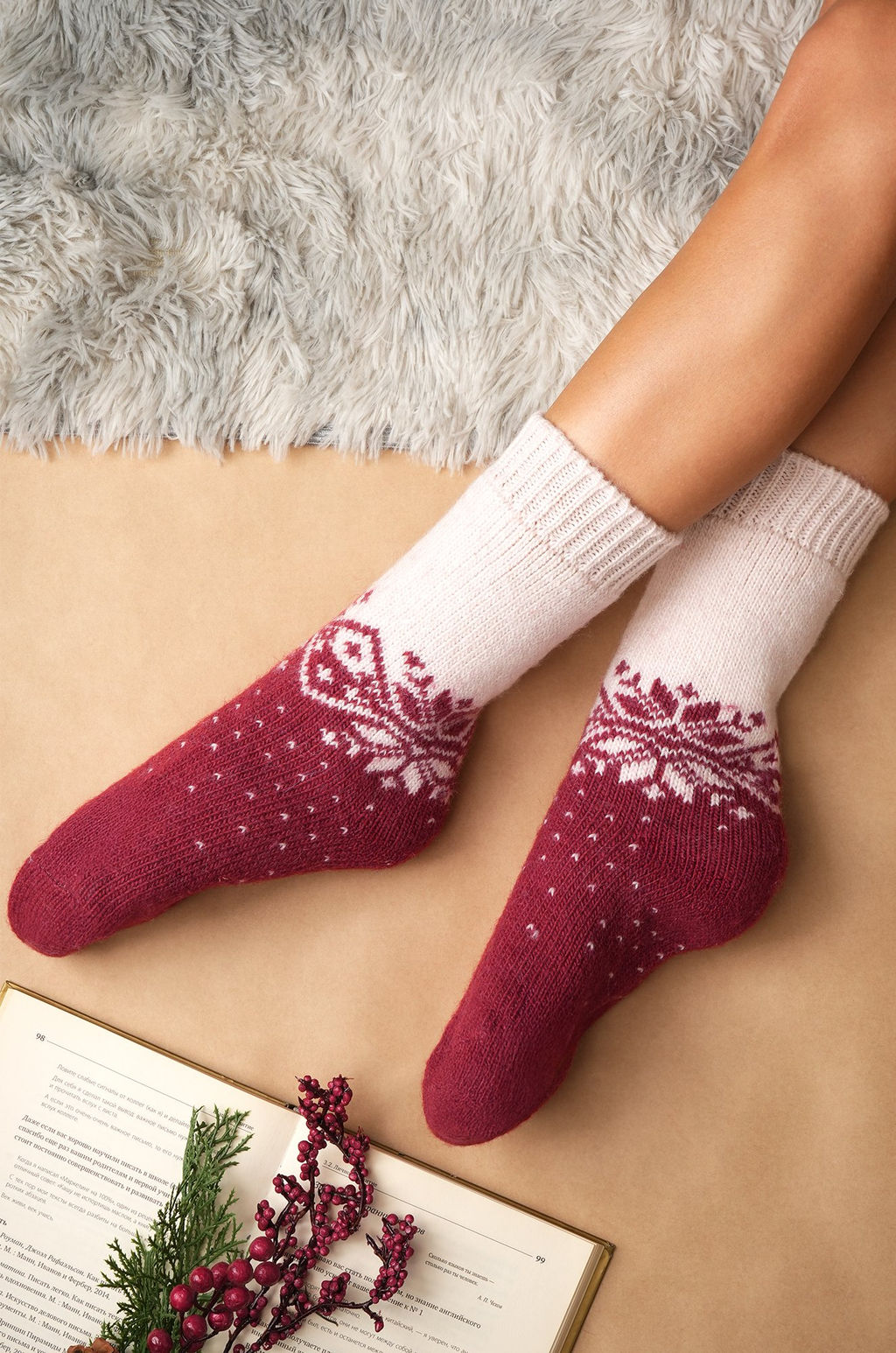 Женские шерстяные носки Happyfox