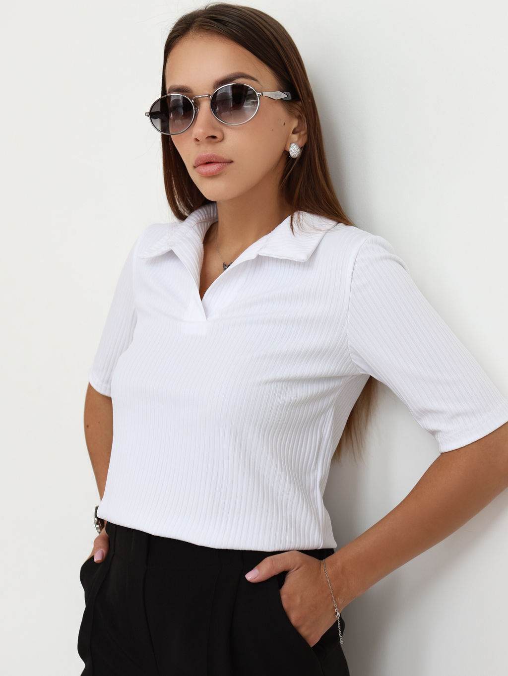 Футболка поло КФ100 Белый от фабрики Спортсоло