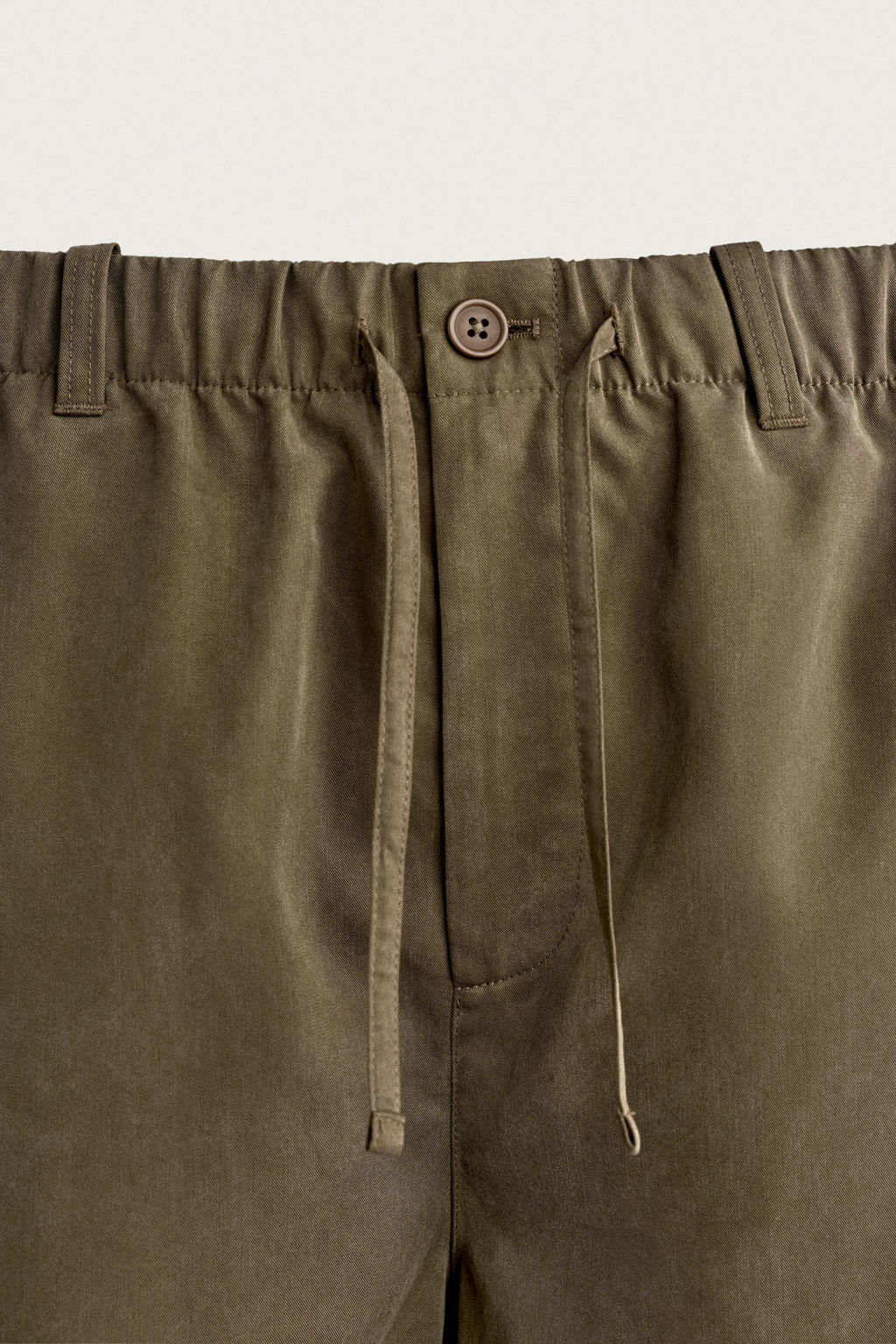 PANTAL?N FLUIDO RELAXED FIT / Marr?n - Zara фото 8