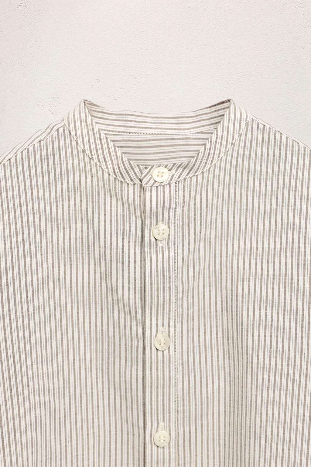 6-10 YEARS / STRIPED STAND COLLAR SHIRT LIMITED EDITION - Zara фото 3