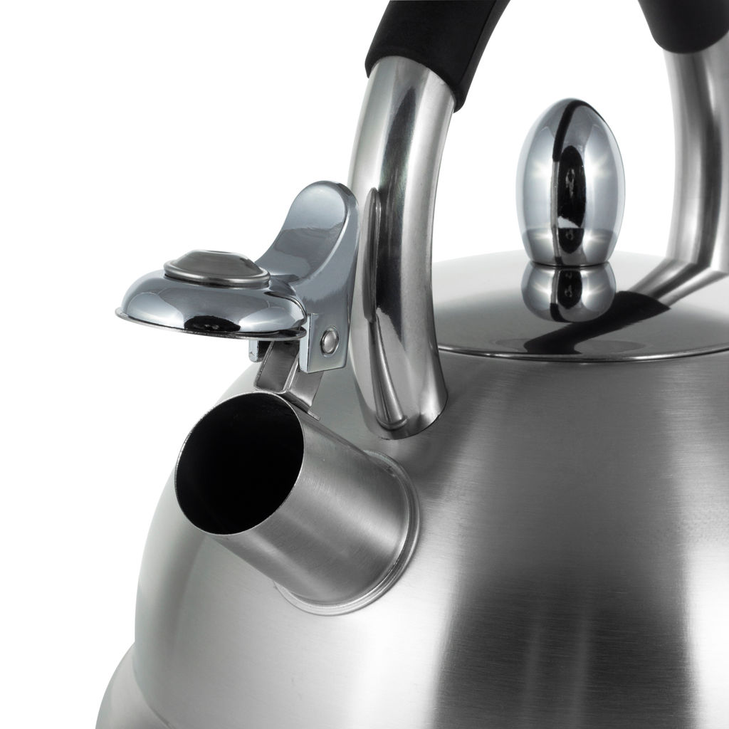 Чайник 2,7л из нержавеющей стали со свистком и ручкой soft touch (1097) /KAMILLE/  фото 8