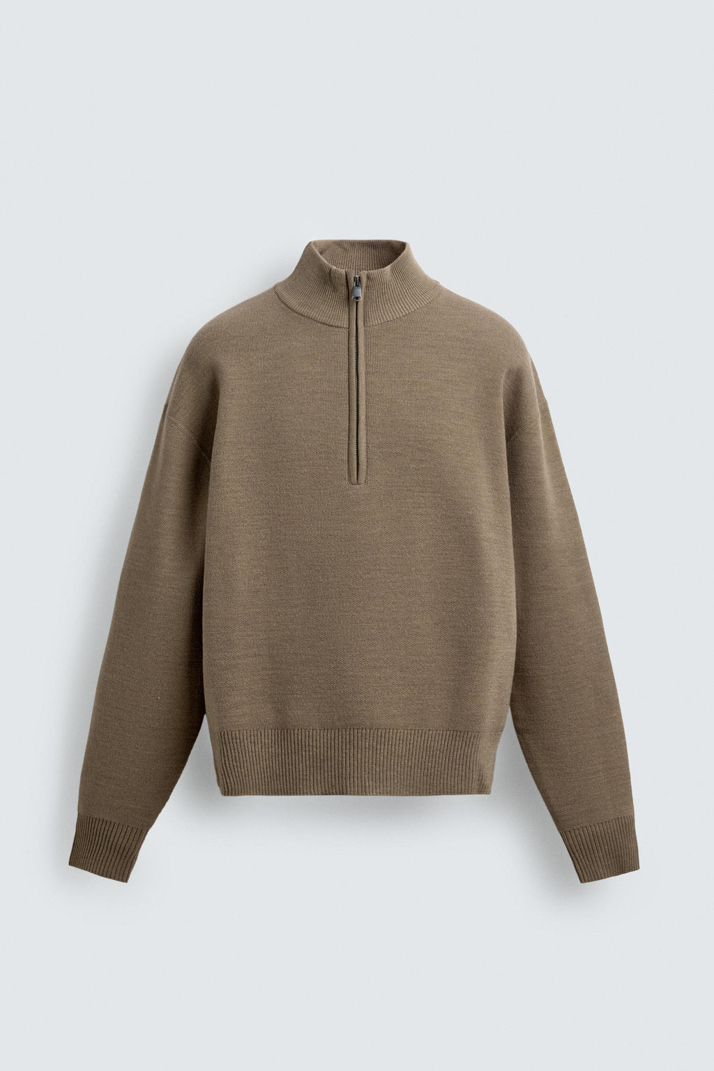 JERSEY CUELLO CREMALLERA / Beige - Zara фото 8
