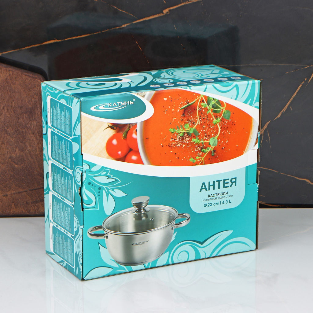Кастрюля 4,0 л (АНТЕЯ) (KT05-D-22)