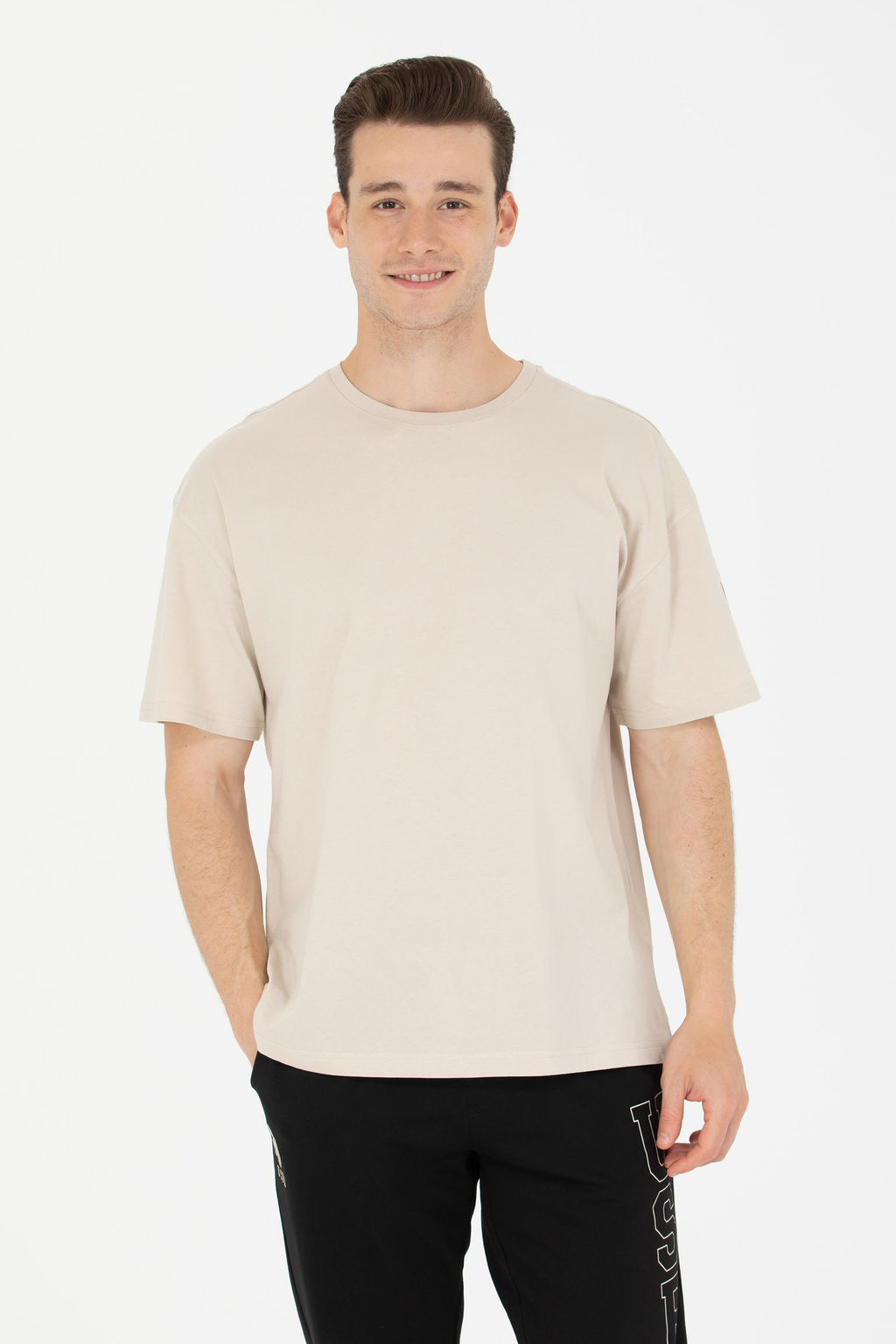 Erkek Ta_ Oversize Bisiklet Yaka Ti__rt