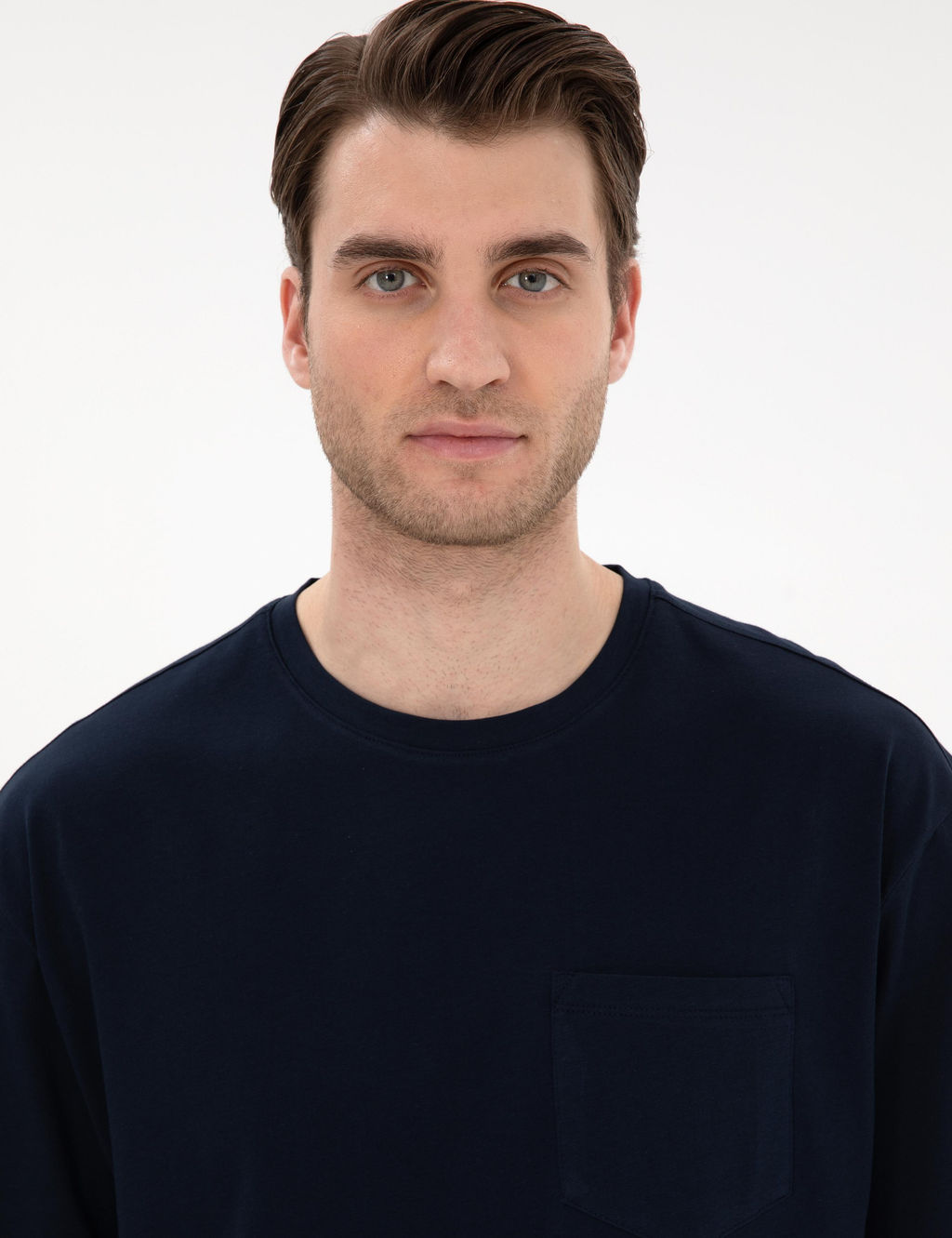 Lacivert Comfort Fit Basic Ti__rt - Pierre cardin фото 2