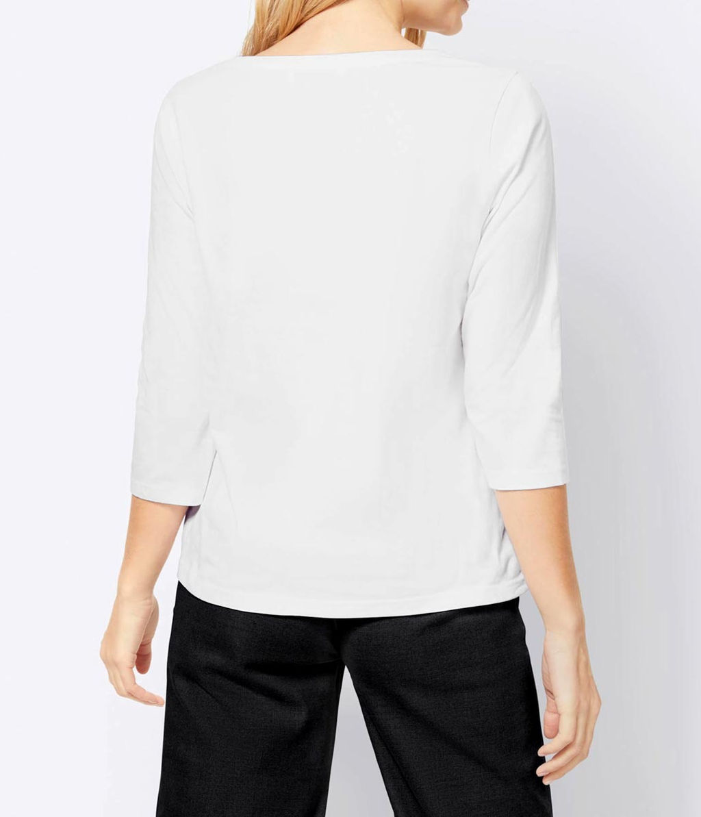 Блузка, белая - Linea tesini фото 4