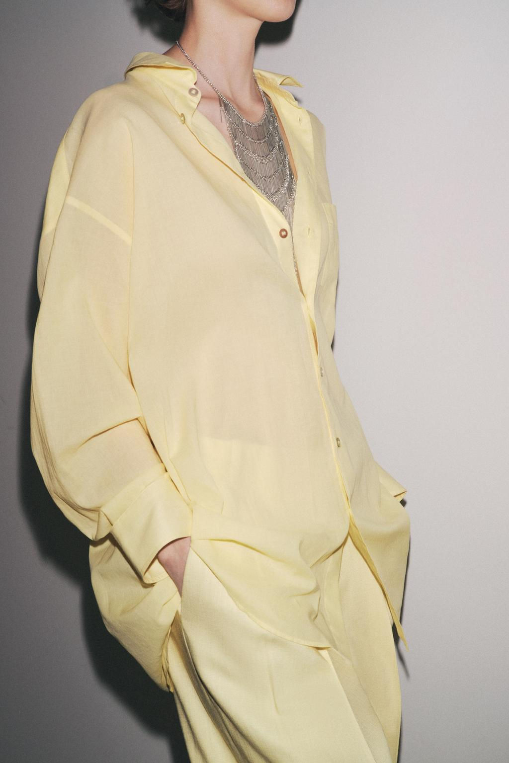 ZW COLLECTION OVERSIZE SHIRT - Zara фото 5