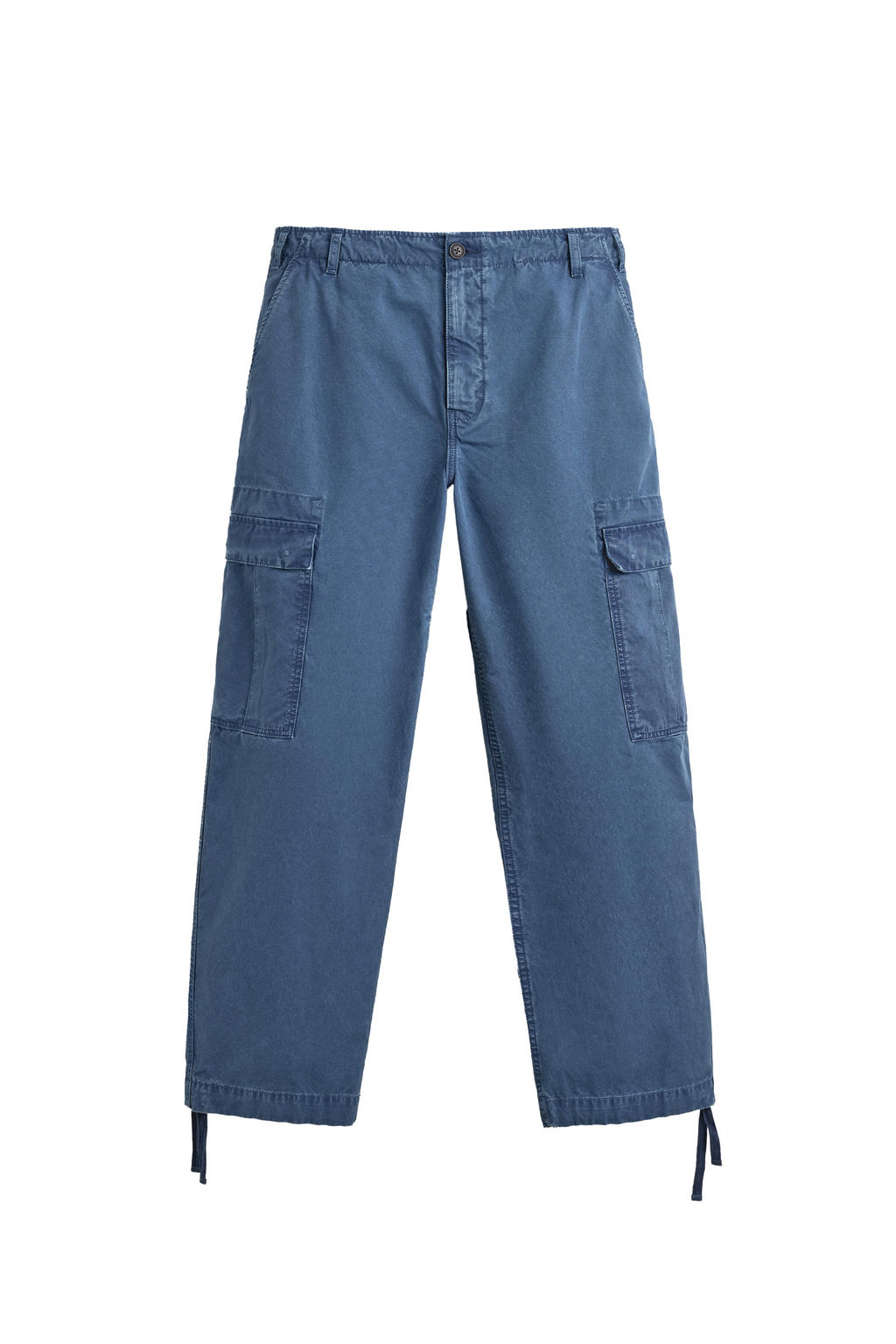 PANTAL?N CARGO RELAXED FIT LAVADO / Azul - Zara фото 11
