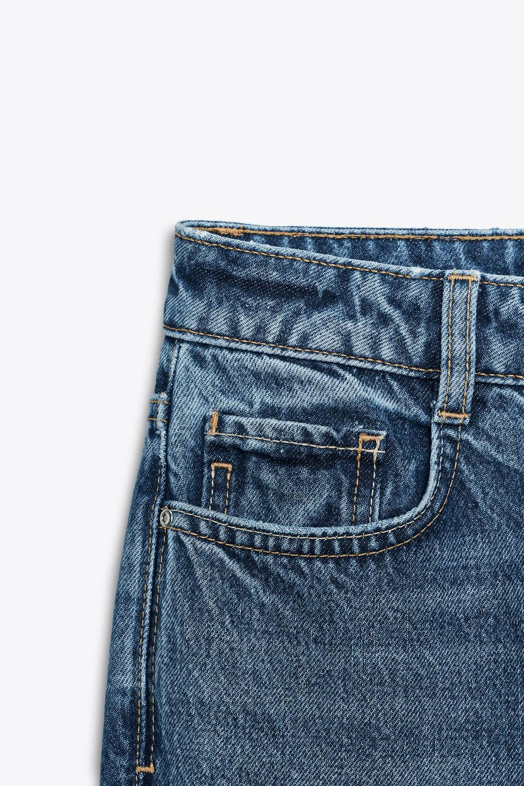 Z.02 STRAIGHT HIGH-WAIST ANKLE JEANS - Zara фото 9