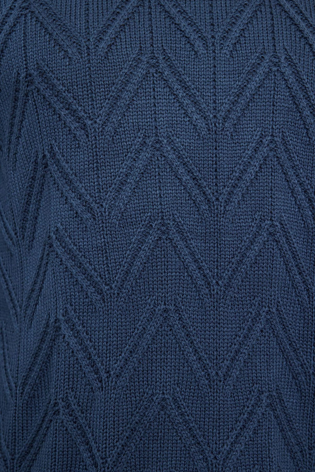 Indigo Regular Bisiklet Yaka Dokulu Triko Kazak TMNAW25KZ00037