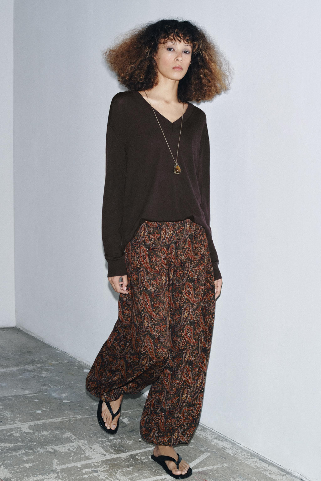 ZW COLLECTION PAISLEY TROUSERS