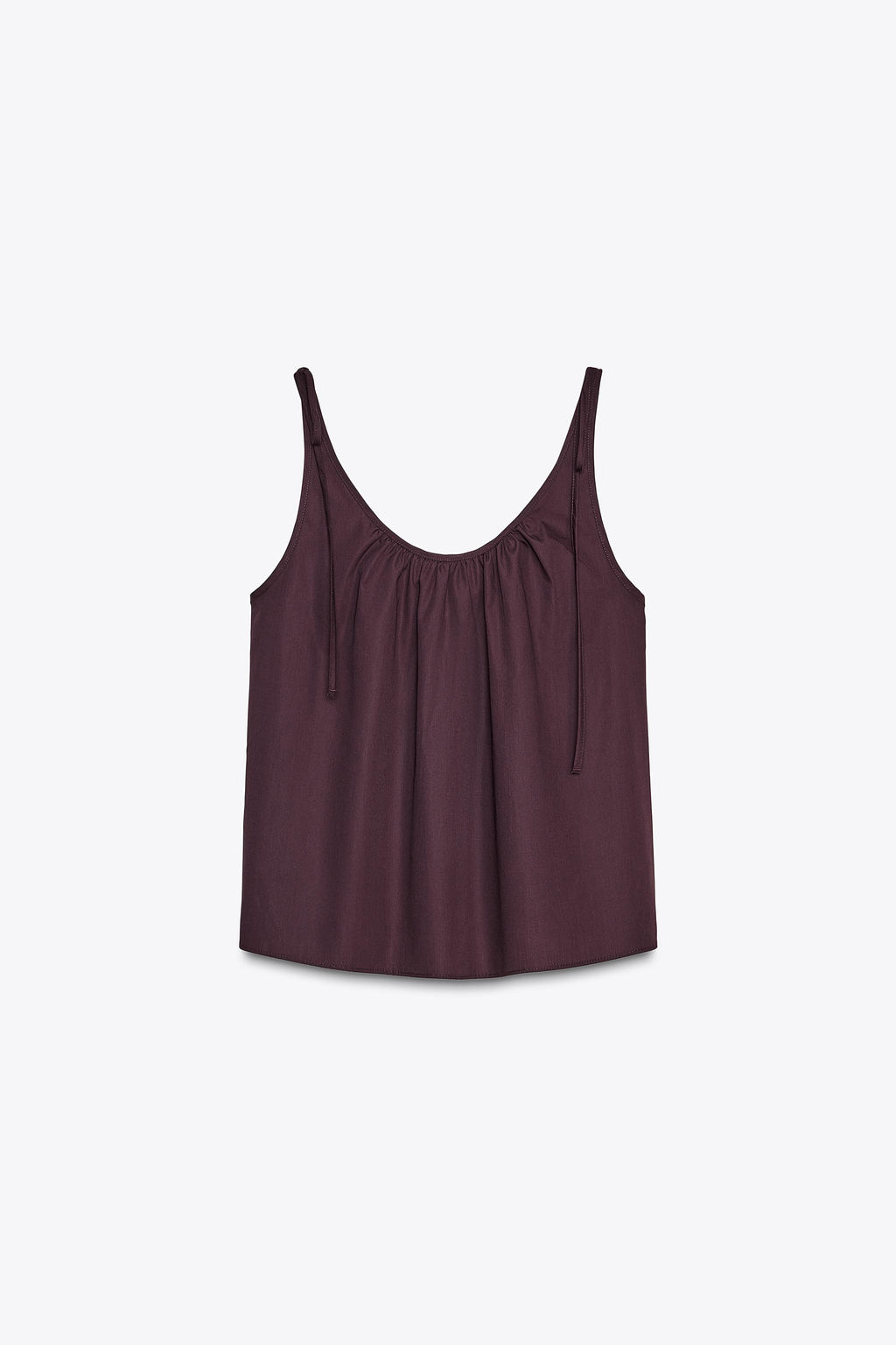 POPLIN TIE TOP - Zara фото 5