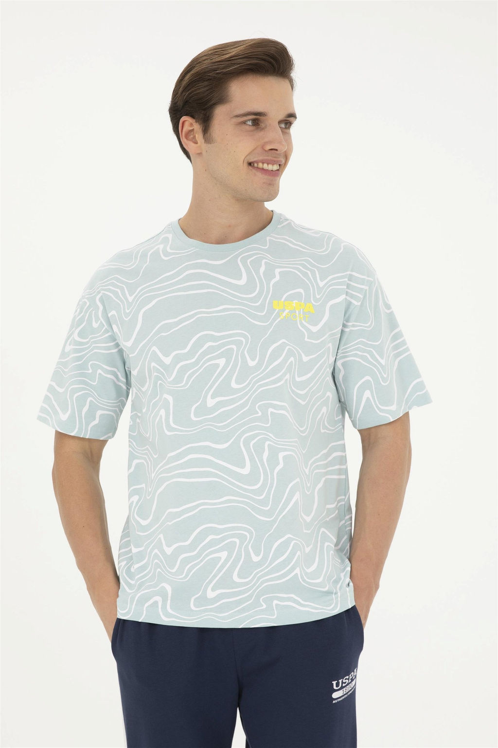 Мужская футболка водно-зеленого цвета - U.s. polo assn фото 3