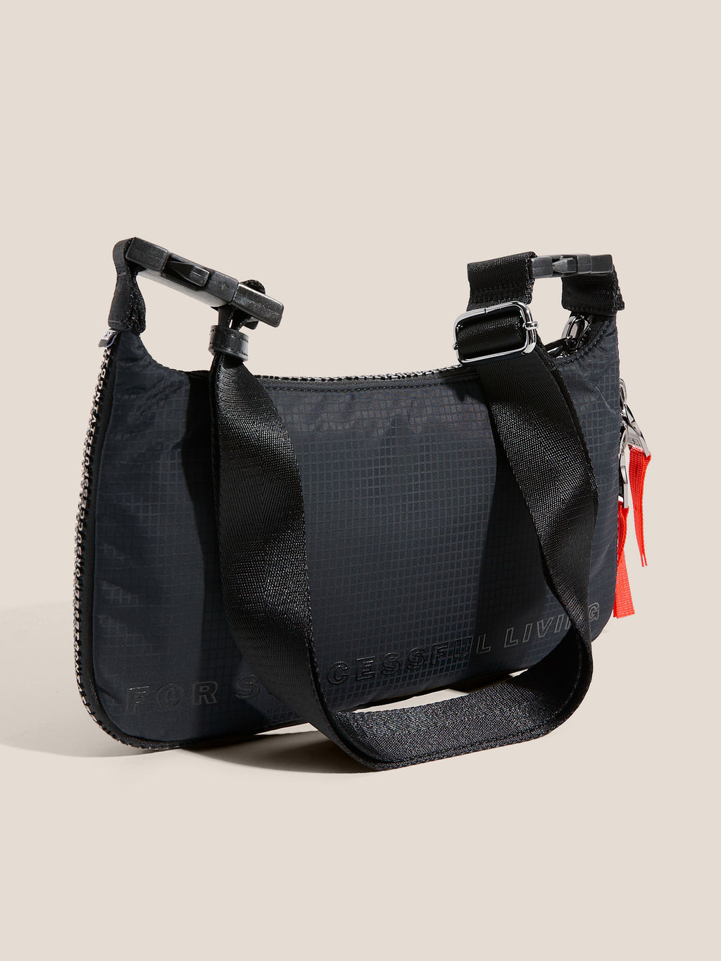 Мужская сумка через плечо DIESEL ZIP-D Артикул 4770422, черный  фото 3