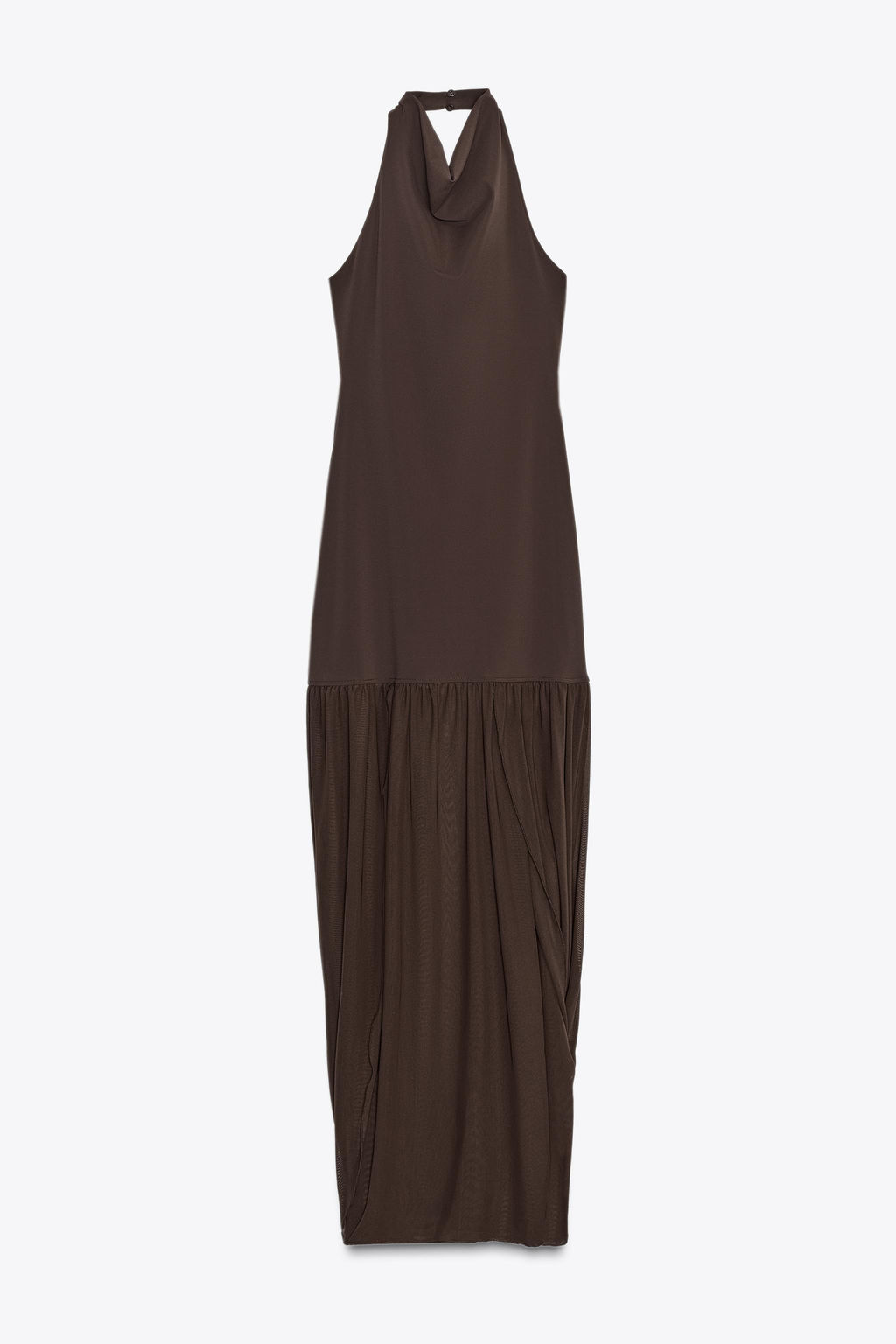 HALTERNECK DRESS WITH MATCHING DETAIL - Zara фото 14