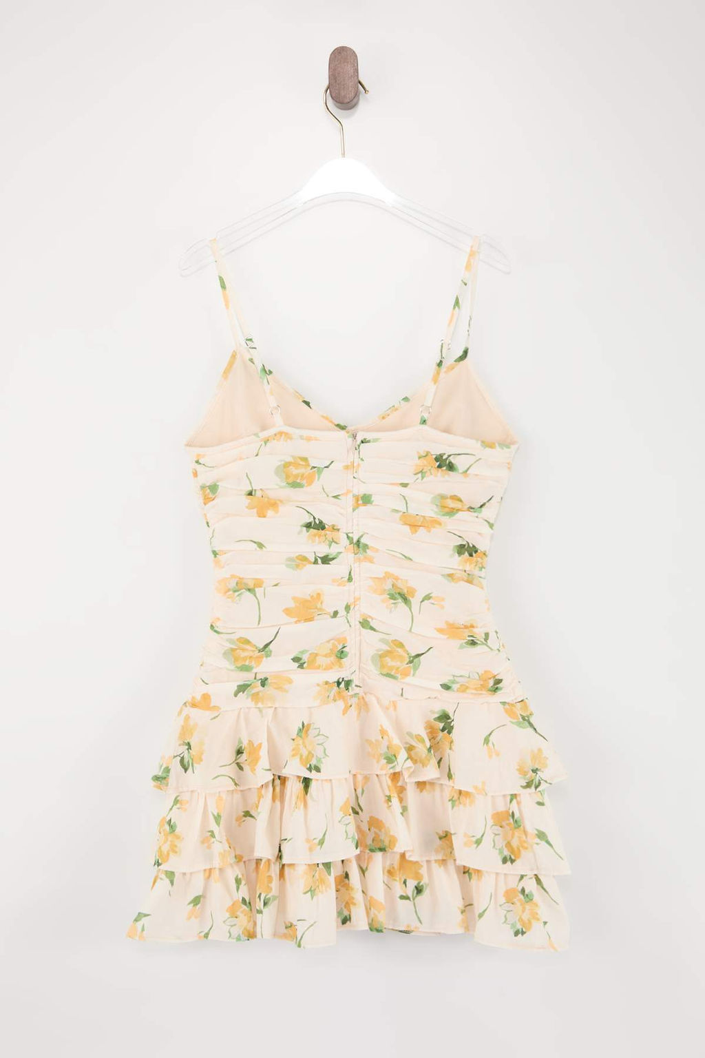 Cok Renkli Cicekli F?rf?rl? K?sa / Mini Dokuma Elbise TWOSS26EL00050