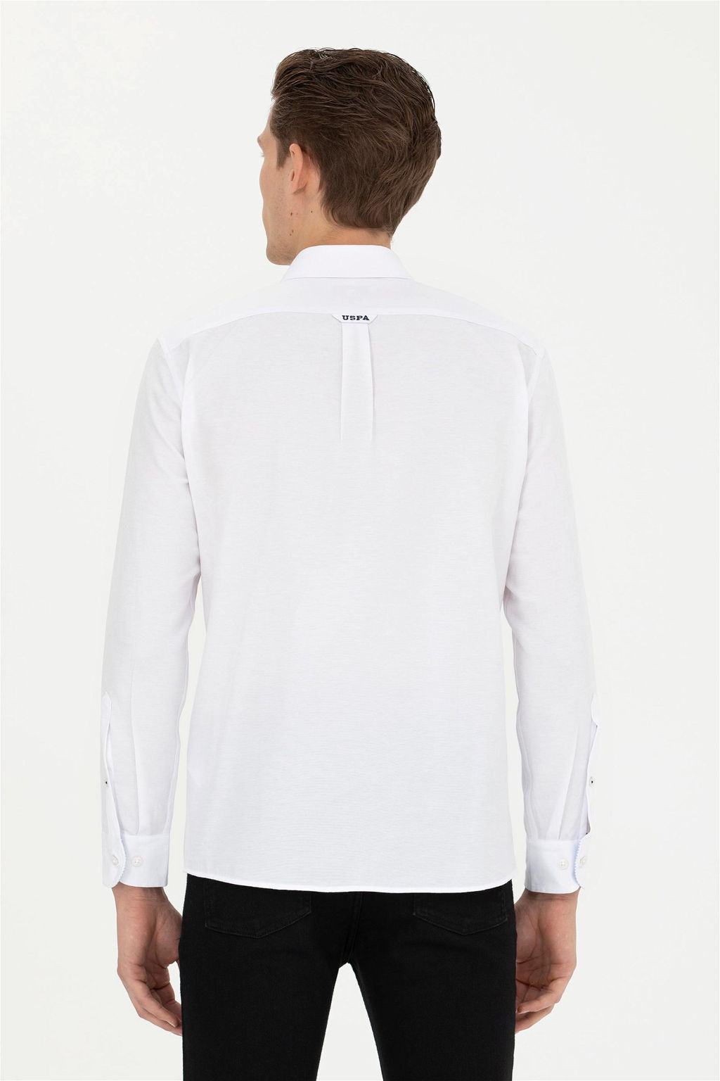 Мужская белая рубашка с длинным рукавом - U.s. polo assn фото 12