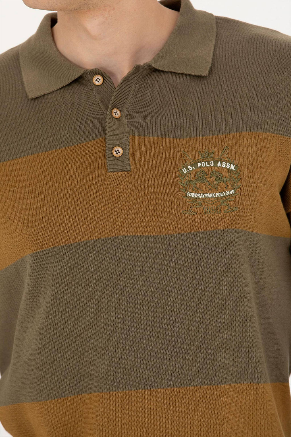 Мужской свитер цвета хаки - U.s. polo assn фото 7