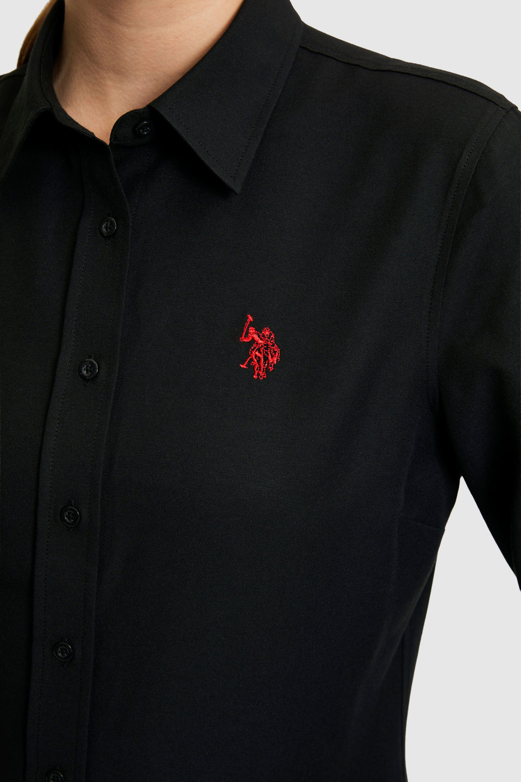 Kad_n Siyah Uzun Kollu Basic G_mlek - U.s. polo assn фото 6