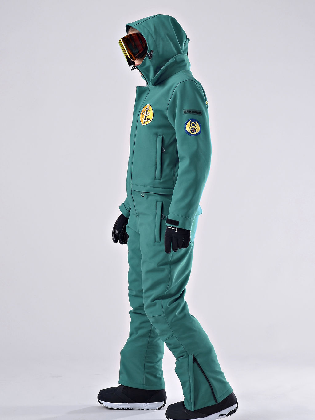 Женский зимний сноубордический комбинезон Alpha Endless 222/220730 GRN Изумрудный  фото 4