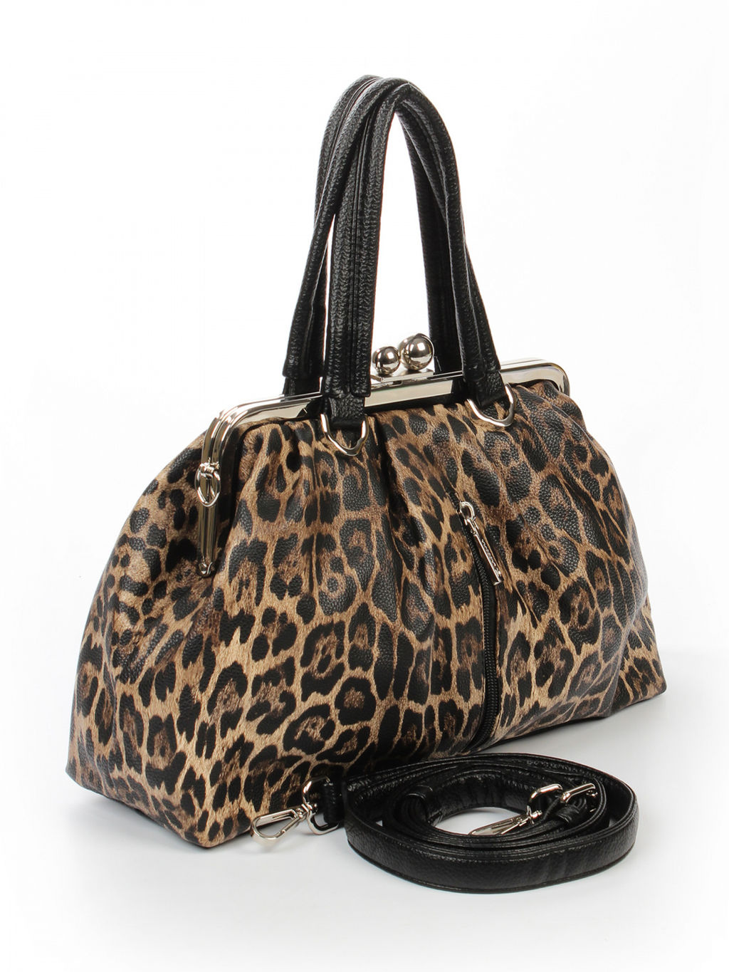 LACCOMA сумка Аурора-HL040-леопард темно-коричневый эко кожа хлопок