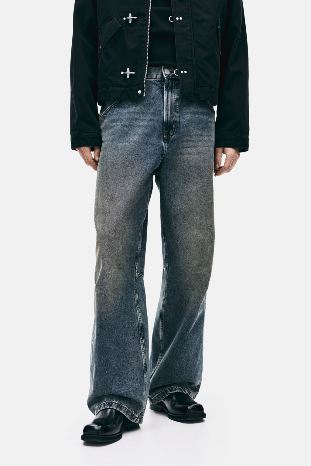 Vaquero baggy con pinzas - H&m фото 6