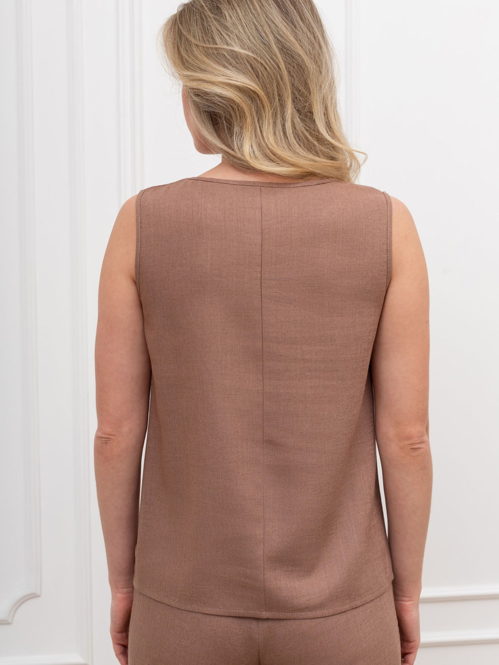 Блузка (топ) Сибелла-5 из вискозы со льном - Виотекс фото 52