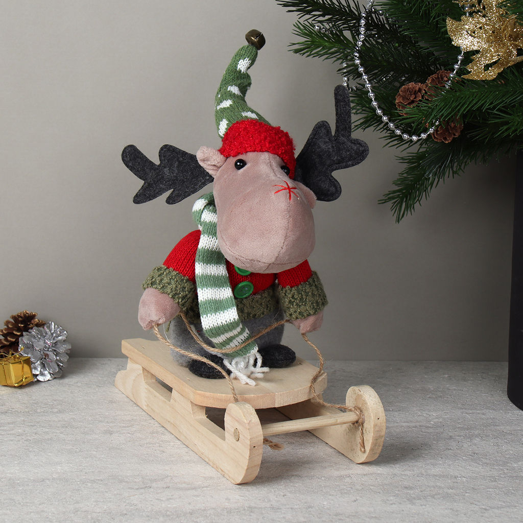 Новогоднее украшение на санях 33*22 см / HZ004 /уп 48/ - Галеонтрейд фото 10