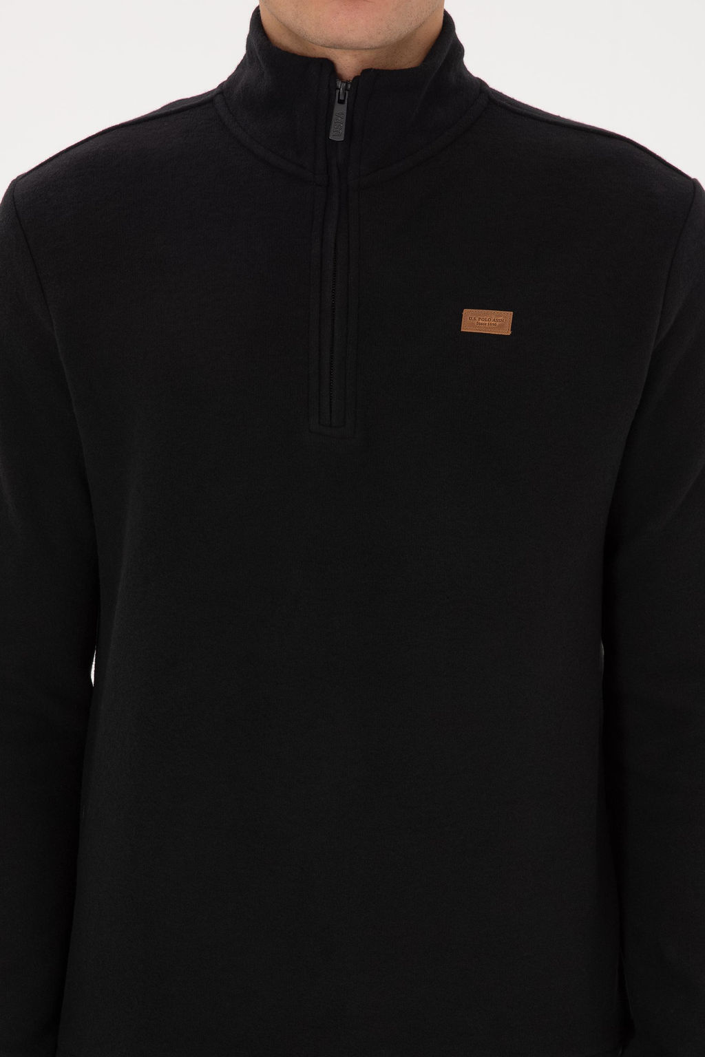 Erkek Siyah Basic Sweatshirt - U.s. polo assn фото 6
