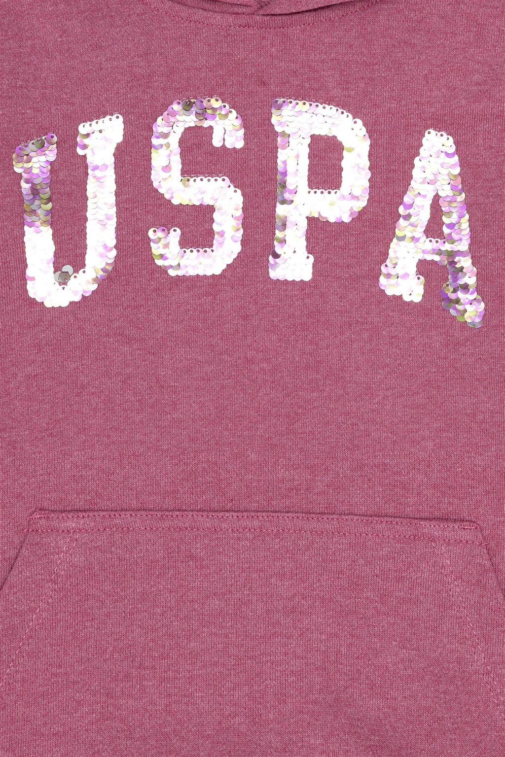 Детская темно-розовая толстовка с капюшоном Неожиданная скидка в корзине - U.s. polo assn фото 3