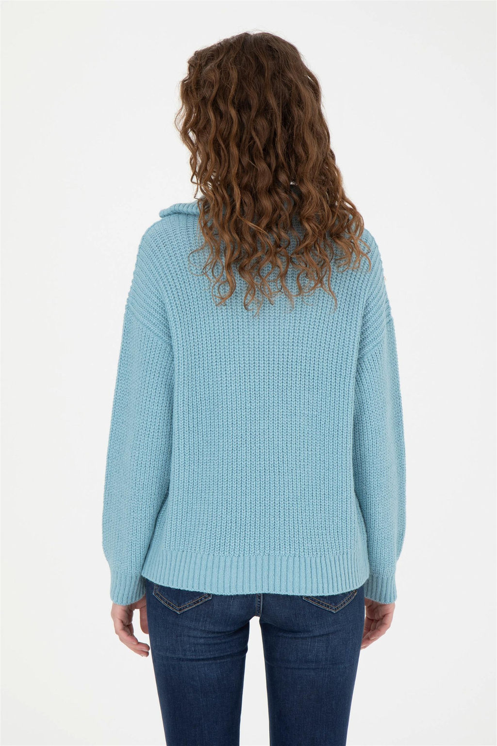 Женский синий свитер - U.s. polo assn фото 5