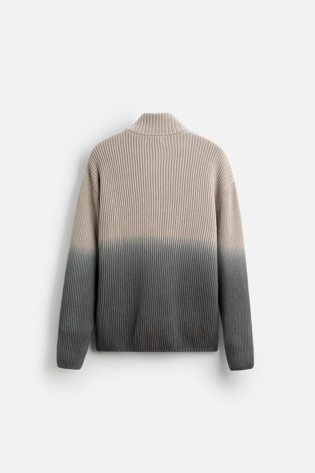 GRADIENT ZIP-UP CARDIGAN - Zara фото 7